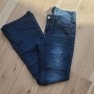 White House Black Market Blue Flare Leg Jeans